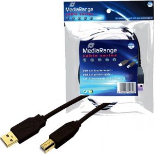 Kabel USB MediaRange USB-A - USB-B 3 m Czarny (MRCS103) 2