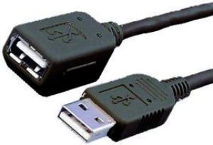 Kabel USB MediaRange USB-A - USB-A 1.8 m Czarny (MRCS154) 1