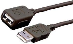 Kabel USB MediaRange USB-A - USB-A 3 m Czarny (MRCS111) 1