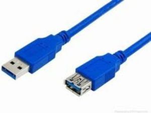 Kabel USB MediaRange USB-A - USB-A 3 m Niebieski (MRCS145) 1