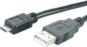 Kabel USB MediaRange USB-A - microUSB 1.2 m Czarny (MRCS138) 1