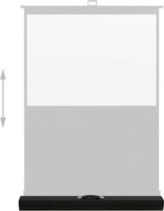 Ekran do projektora vidaXL Podłogowy ekran projekcyjny, 60'', 4:3 5