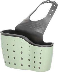 Springos Pojemnik kuchenny 15x8.5cm organizer na gąbki do zlewu zielono-szary uniwersalny 2