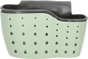 Springos Pojemnik kuchenny 15x8.5cm organizer na gąbki do zlewu zielono-szary uniwersalny 7