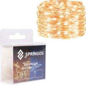 Lampki choinkowe Springos 10 LED białe ciepłe 2