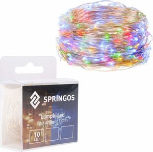 Lampki choinkowe Springos 10 LED kolorowe 2