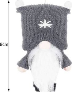Springos Ozdoba choinkowa Skrzat szary 8 cm 10