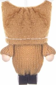 Springos Ozdoba choinkowa Krasnal brązowy  8 cm 5