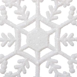 Springos Zawieszki choinkowe białe śnieżynki na choinkę 12 cm 3 szt. UNIWERSALNY 3