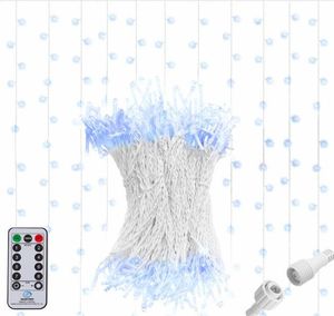 Springos Kurtyna świetlna z pilotem 306 led girlanda 10