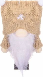 Springos Ozdoba choinkowa Skrzat beżowy 8 cm 5