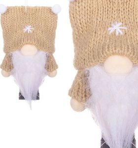 Springos Ozdoba choinkowa Skrzat beżowy 8 cm 9