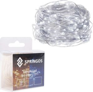 Lampki choinkowe Springos 10 LED białe ciepło-zimne 2