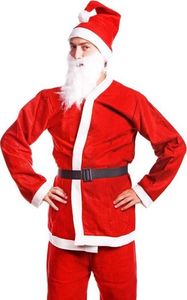 Springos Strój Mikołaja 5 elementów, kostium czerwony UNIWERSALNY 2