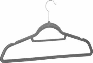 Springos Wieszaki welurowe na ubrania 3 szt. zestaw premium szary UNIWERSALNY 3