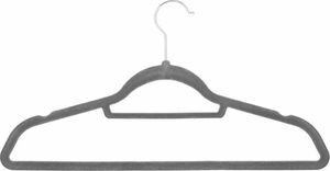 Springos Wieszaki welurowe na ubrania 3 szt. zestaw premium szary UNIWERSALNY 9