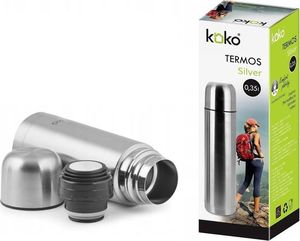 KOKO Termos turystyczny KO-6408 0.35 l Srebrny 2