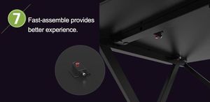 Biurko Techly ICA-TB ESG01 Czarne 110 cmx60 cm 11