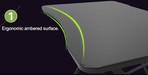 Biurko Techly ICA-TB ESG01 Czarne 110 cmx60 cm 5