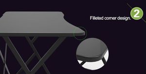 Biurko Techly ICA-TB ESG01 Czarne 110 cmx60 cm 6