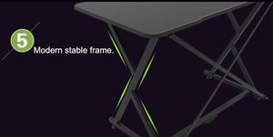 Biurko Techly ICA-TB ESG01 Czarne 110 cmx60 cm 9