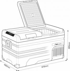 Lodówka turystyczna Yeticool TX75C DualZone 75 L 10