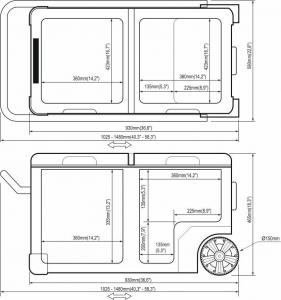Lodówka turystyczna Yeticool TX95 DualZone 95 L 13