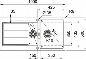 Zlewozmywak Franke S2D 651-100 143.0618.681 Kamienny Szar 5