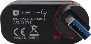 HUB USB Techly 3x USB-A 3.0 (IUSB3-HUB3-ROTB) 6