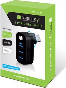 HUB USB Techly 3x USB-A 3.0 (IUSB3-HUB3-ROTB) 8