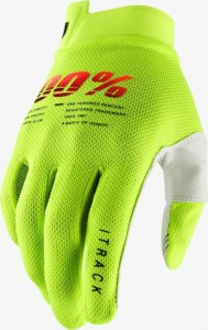 100% Rękawiczki 100% ITRACK Glove fluo yellow roz. M (długość dłoni 187-193 mm) (NEW) 2