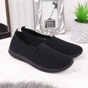 Filippo Tenisówki damskie ażurowe slip on czarne Filippo 41 4