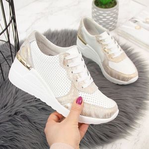 S.Barski Sneakersy damskie skórzane ażurowe białe S.Barski 40 1
