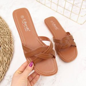 S.Barski Klapki damskie camel S.Barski 36 1