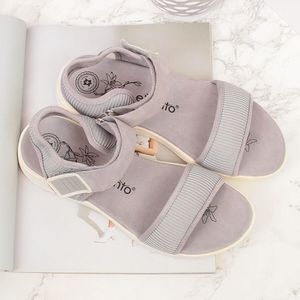 Evento Sandały damskie sportowe na rzep szare eVento 41 5