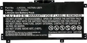 Bateria HP Battery 3C 52Wh 4.55Ah Li Sr 1