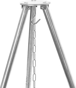 Orion kociołek 9L stalowy z pokrywą wiszący węgierski + trójnóg stojak 6