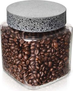 Orion Pojemnik szklany kuchenny słój słoik kwadratowy 1L GRANIT na makaron płatki kawę produkty sypkie 1