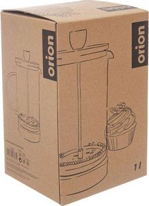 Orion Zaparzacz imbryk DZBANEK szklany z tłokiem do kawy herbaty ziół 1L 6