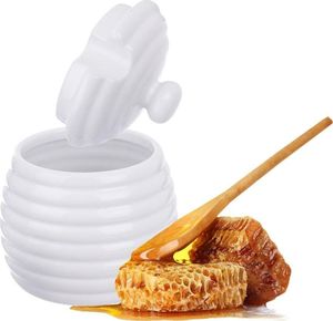 Orion Pojemnik porcelanowy na MIÓD do miodu z pokrywką i łyżeczką 340 ml 3