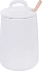 Orion Pojemnik porcelanowy na MIÓD do miodu z pokrywką i łyżeczką pałką 470 ml 2
