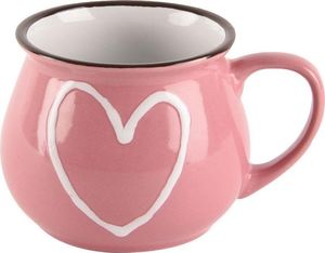 Orion Kubek ceramiczny z uchwytem kolorowe serca zestaw 6 szt. 320 ml 5