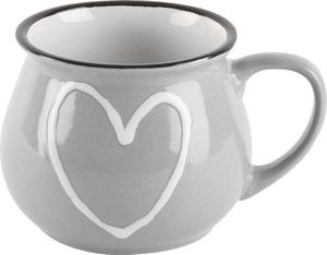 Orion Kubek ceramiczny z uchwytem kolorowe serca zestaw 6 szt. 320 ml 6