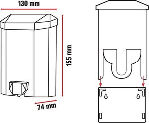 Dozownik do mydła Orion manualny przezroczysty 8