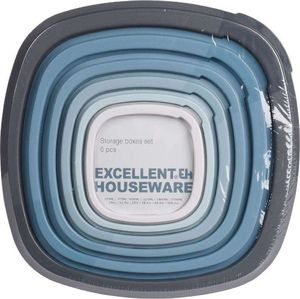 Excellent Houseware Pojemnik do żywności z pokrywką zestaw komplet pojemników kuchennych 6 szt. 2