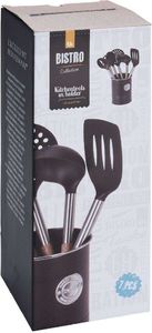 Excellent Houseware Zestaw przyborów kuchennych w koszyku chochla łopatka szumówka łyżka 5