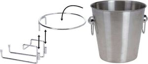 Excellent Houseware Wiaderko z uchwytem pojemnik na lód szampana wino wódkę whisky butelkę 3