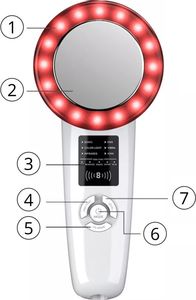 Masażer Lovine Masażer wyszczuplający ultradźwiękiem Lovine 6w1 EMS uniw 15