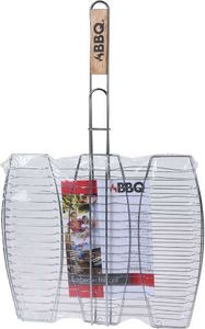 BBQ Ruszt DO GRILLOWANIA RYBY RYB kratka siatka zamykana na grilla 3