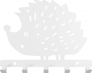 MT3CH Metalowy wieszak ścienny wiszący do łazienki na ręczniki ubrania klucze loft JEŻ czarny 2